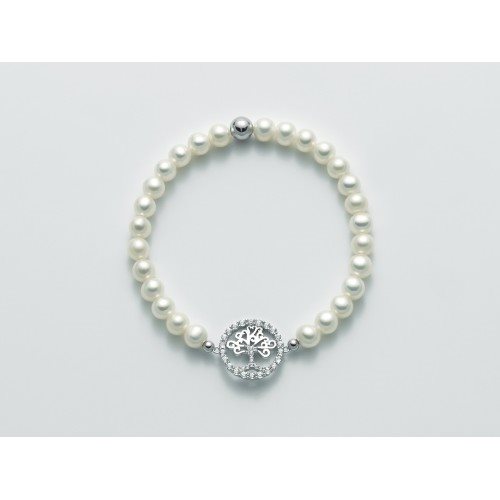Bracciale Miluna Donna Natural Brio in Argento Perla PBR2605-TPZ - PBR2605-TPZ